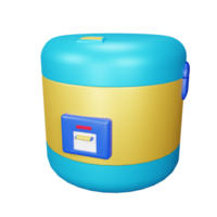 3D Rendering Rice Cooker Icon Object png