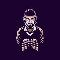 Fielder illustration in flat style vector