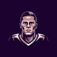 A flat illustration of game player vector