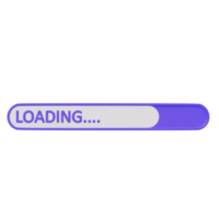 Loading 3d rendering illustration png