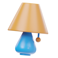 Unique realstick lamp icon 3d render illustration png