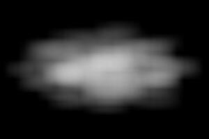 Illustration of fog or cloud isolated on black background. Transparent effect. vector
