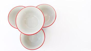 Legendary most popular design of Indonesian bowl mangkok ayam jago photo