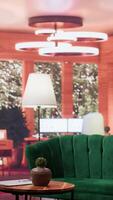 Empty luxurious therapist office to help with mental health issues or anxiety, the modern decorations creating a comfortable atmosphere for clients to open up. High end psychotherapy cabinet. video
