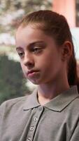 Psychologist examines unsettling drawings made by a teen in confidential therapy session, violent thoughts. The sketches depict dangerous thoughts, hinting at emotional instability. Camera A. video