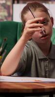 Troubled teen suffers from loss of contact and disorientation, desperate mother coming to a psychotherapy session. Adolescent dealing with depersonalization and altered perception syndrome. Camera A. video