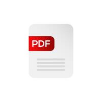 Pdf file document icon. Pdf text. vector