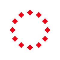 Diamonds circle frame. vector