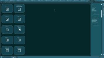 AI LLM chatbot software interface showing virtual assistant answering user prompts using predictive technology. Large language model program UI communicating with user through artificial intelligence video