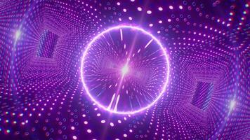 VJ Background of Glow Circle on the Symmetrical Lamps video