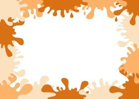 Frame, border. Color spots, paint blots, ink. Paint drops, splashes. Abstract background, banner. Background isolated. vector