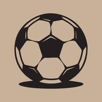 Classic football with hexagonal pattern vector