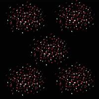 A black background with red and white confetti vector