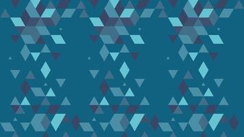A blue and black geometric pattern with triangles vector