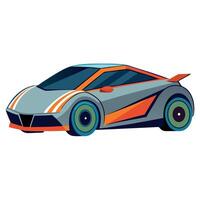 A cartoon car on a white background vector
