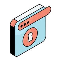 A beautiful design icon of key vector