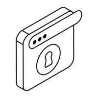 A beautiful design icon of key vector