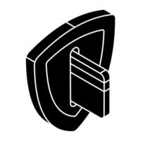 A trendy design icon of secure payment vector