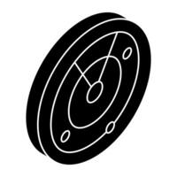 Modern design icon of radar vector