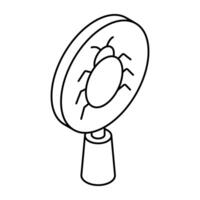 Premium design icon of search bug vector