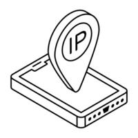 Perfect design icon of ip address vector