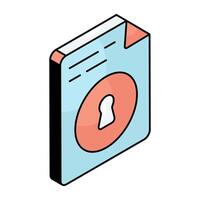 Creative design icon secure file vector