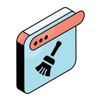 Modern design icon of web cleaning vector