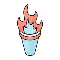 Perfect design icon of vintage torch vector