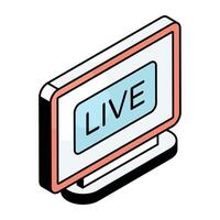 An icon design of online match vector