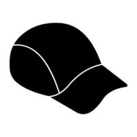 A flat design icon of cap vector