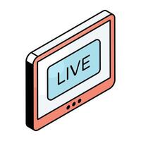 An icon design of online match vector