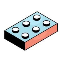 Premium design icon of building block vector