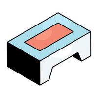 An icon design of weight scale vector