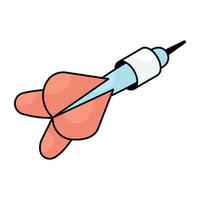 Modern design icon of dart pin vector