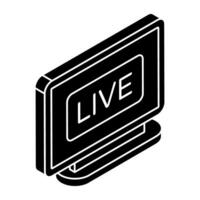 An icon design of online match vector