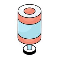Modern design icon of gym pole vector