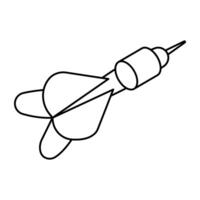Modern design icon of dart pin vector
