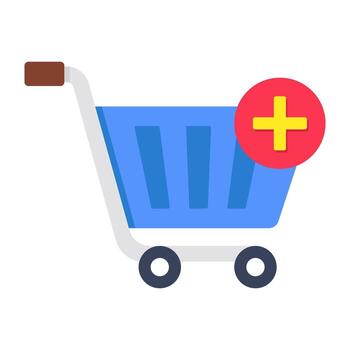 Add to cart icon, editable vectors