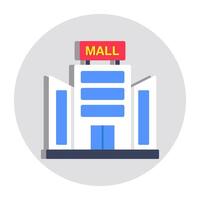 Modern design icon of shopping mall vector