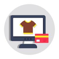 Unique design icon of online shopping vector