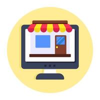 Perfect design icon of online shop vector