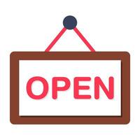 Perfect design icon of online shop open vector