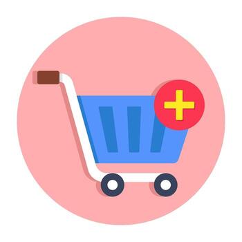 añadir a carro icono, editable vectores