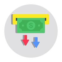 Perfect design icon of money withdrawal vector