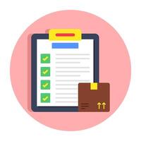 Perfect design icon of logistic list vector