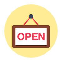 Perfect design icon of online shop open vector