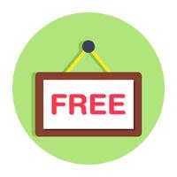 A trendy design icon of free board vector