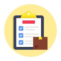 Perfect design icon of logistic list vector