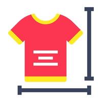 An icon design of shirt measurement, editable vectors
