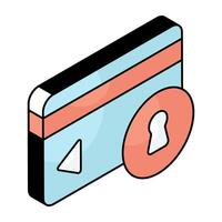 Premium design icon of secure payment vector